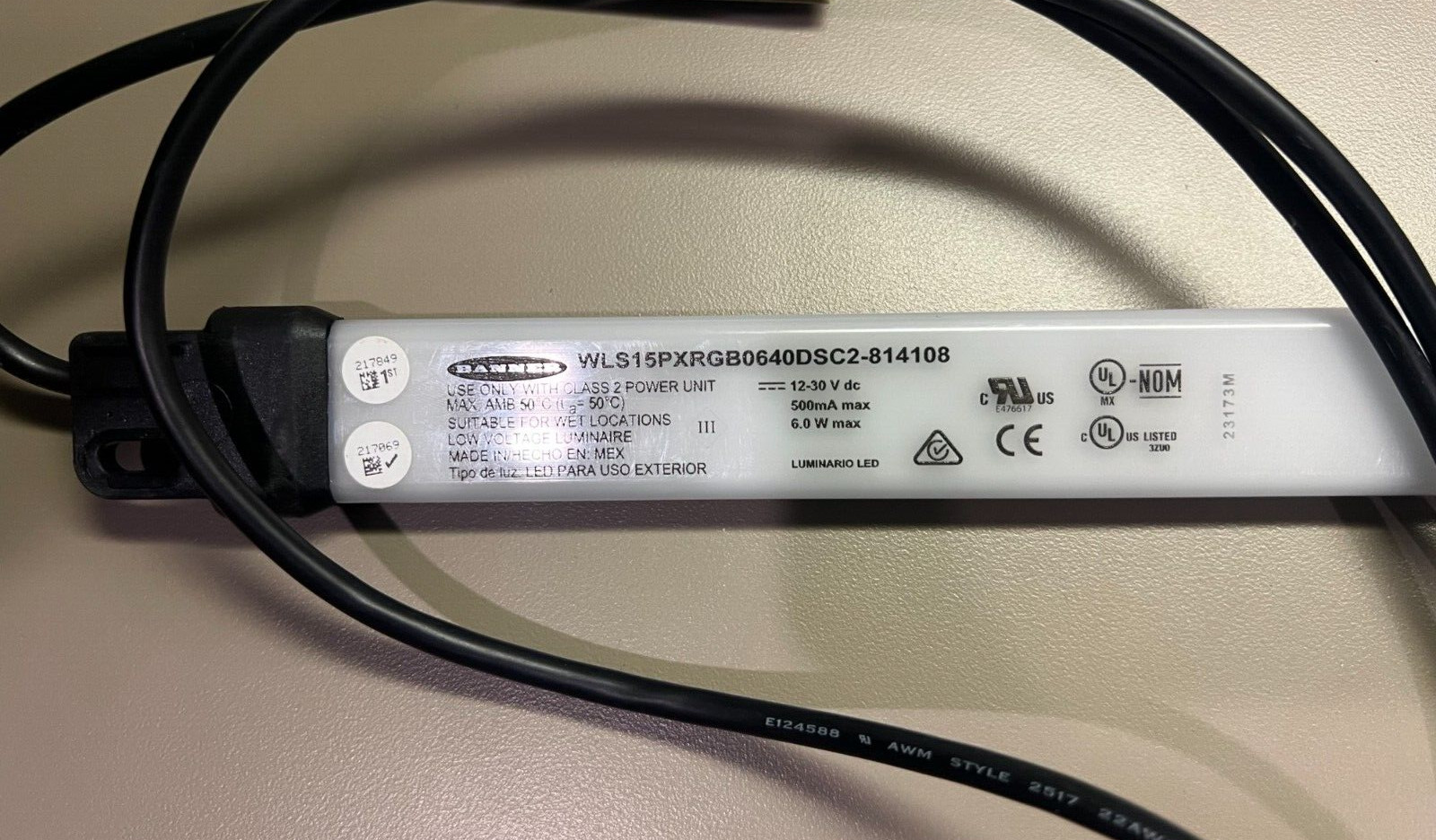 BANNER WLS15PXRGB0640DSC2-814108 POR LIGHT STRIP