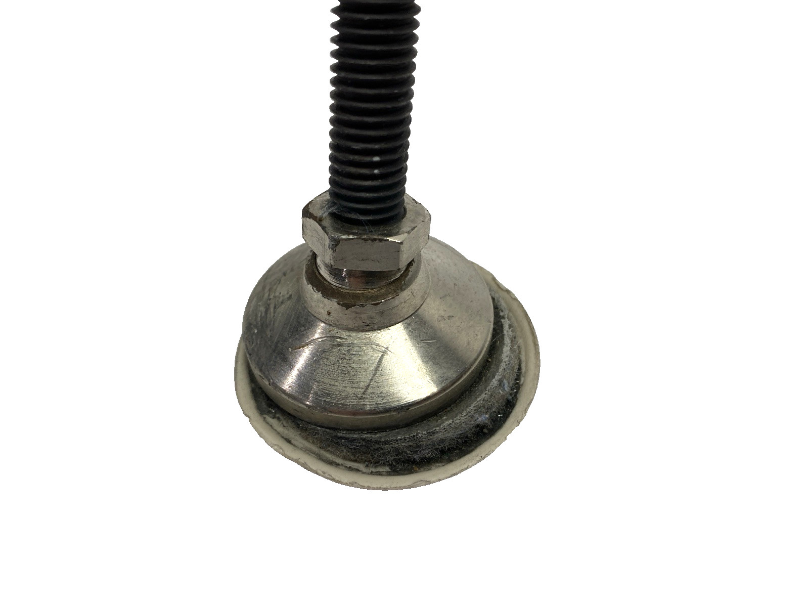 Machine Leveling Foot 1/4″ NPT 12TPI 4-1/2″ Thread Length 1-7/8″ Foot Dia.