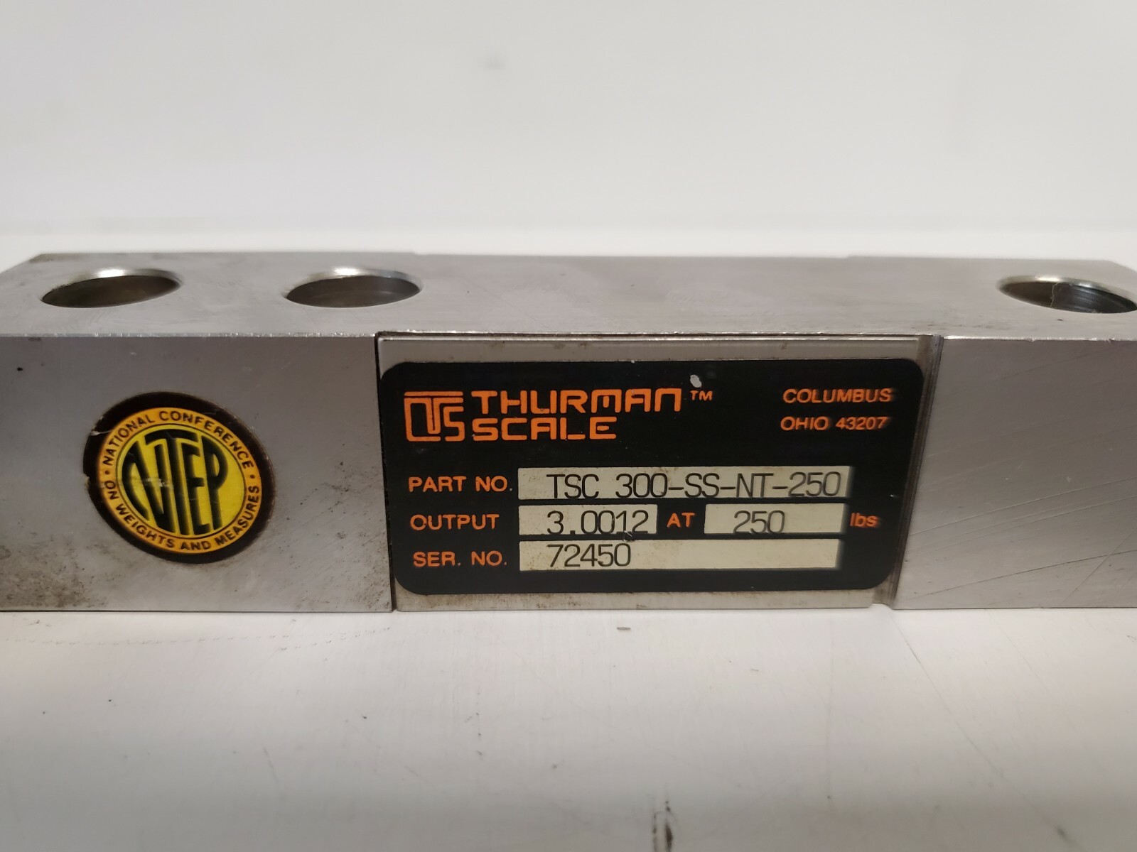 NEW OLD STOCK! THURMAN SCALE LOAD CELL TSC 300-SS-NT-250