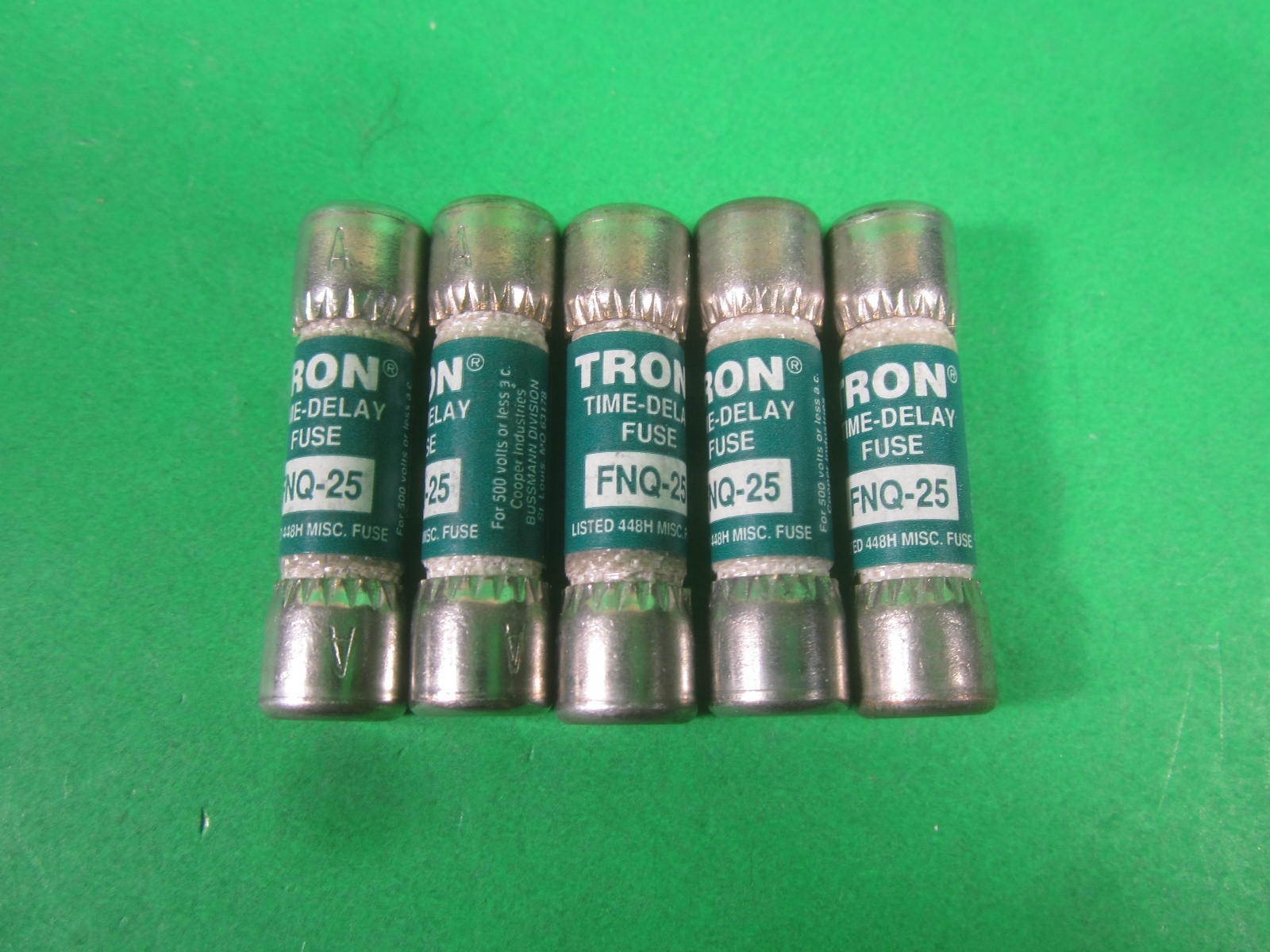 Tron Fuses — FNQ-25 — (Lot of 5) New