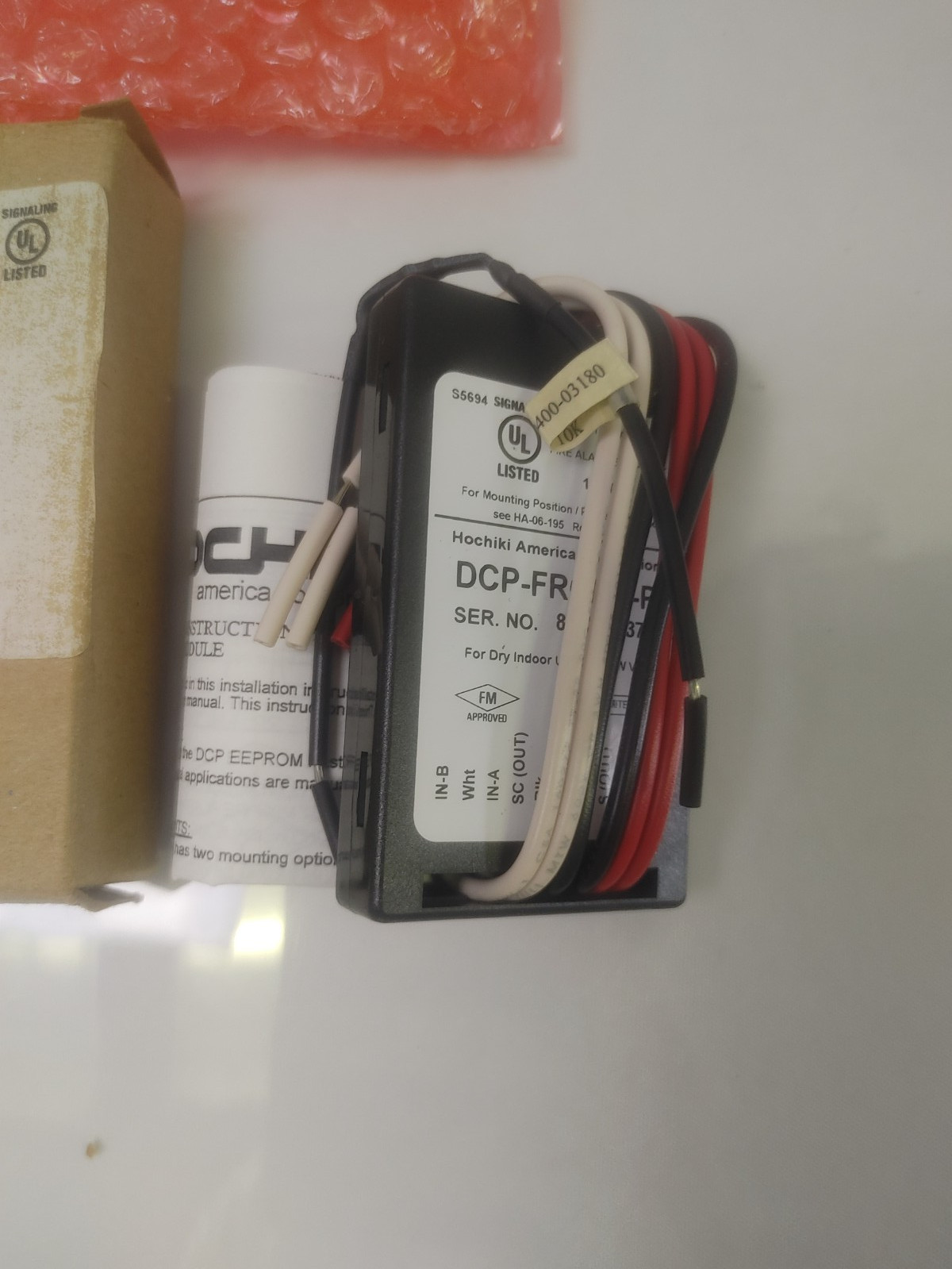 HOCHIKI DCP-FRCME-P Fast Response Contact Monitoring Pigtail Module 0400-01741