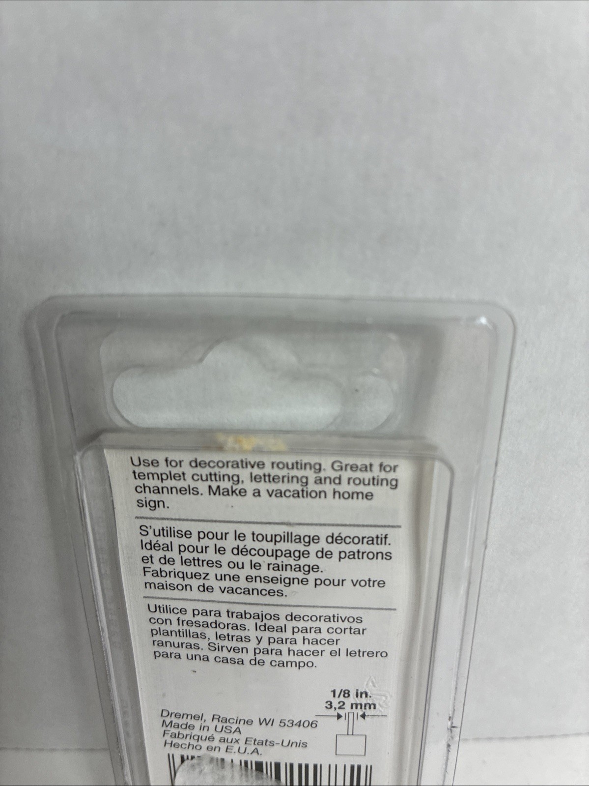 DREMEL 627 1/4” Router Bit. NIP