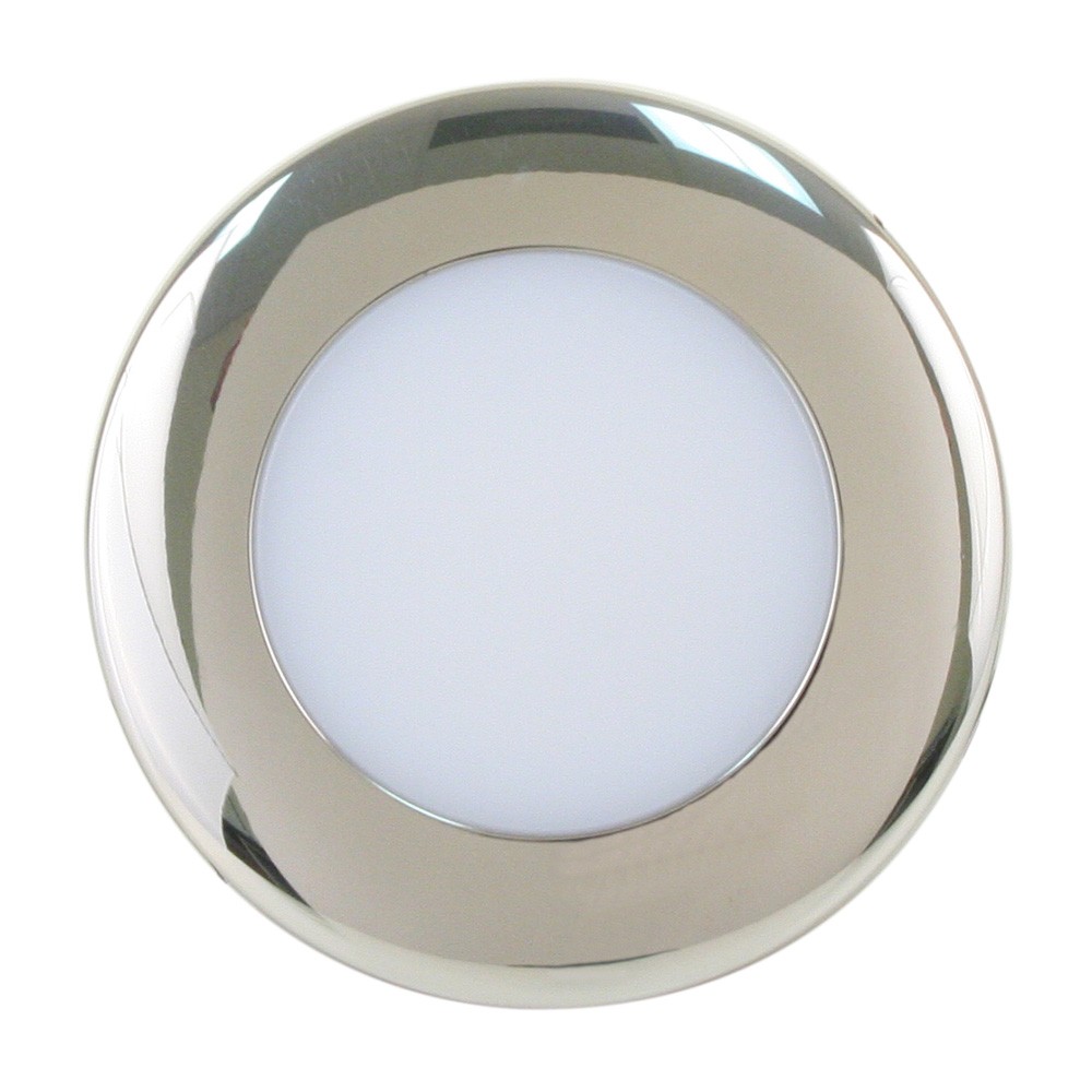Scandvik A2.5 4-Color Led Downlight Stainless Steel Trim 8-30V