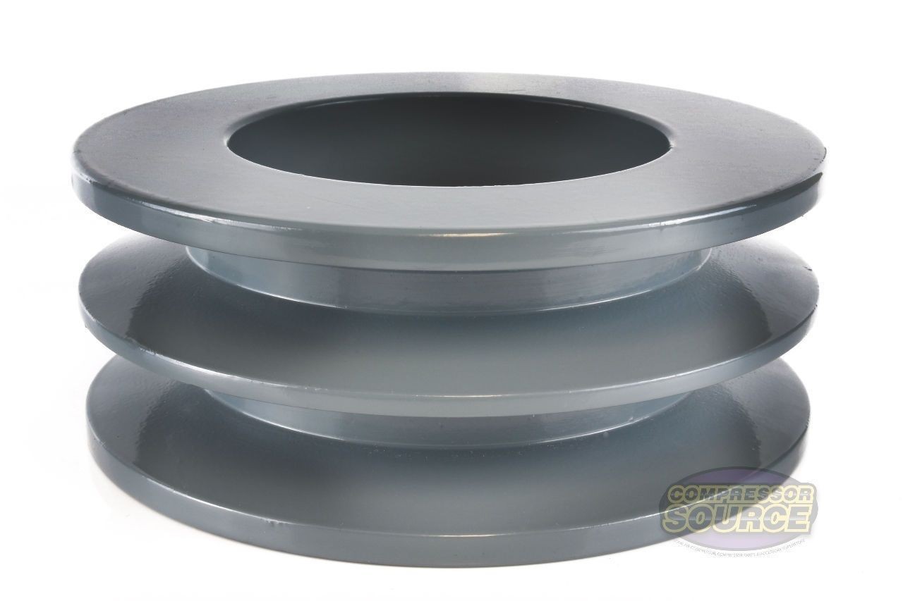 Cast Iron 4.5″ Dual Groove Pulley Belt B Section 5L with 7/8″ Sheave Bushing