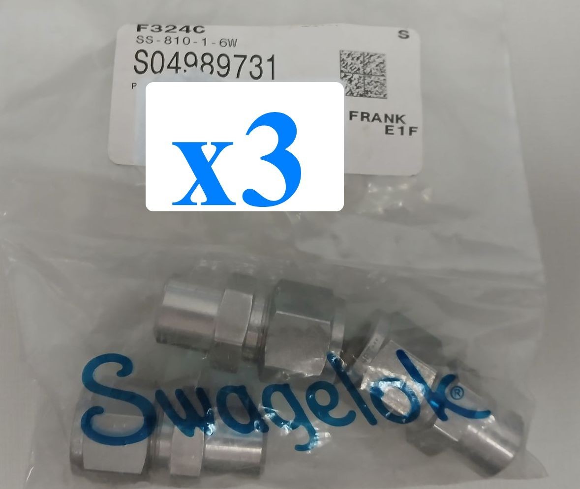 x3 NEW Swagelok SS-810-1-6W Fitting 1/2 INCH TUBE OD X 3/8 INCH MALE PIPE WELD