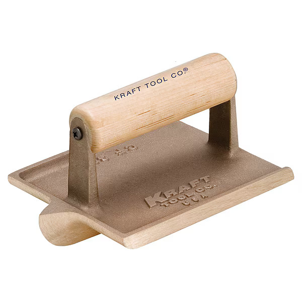 Kraft Tool Concrete Groover,Bronze/Wood,1/4 Radius CF314 Kraft Tool CF314