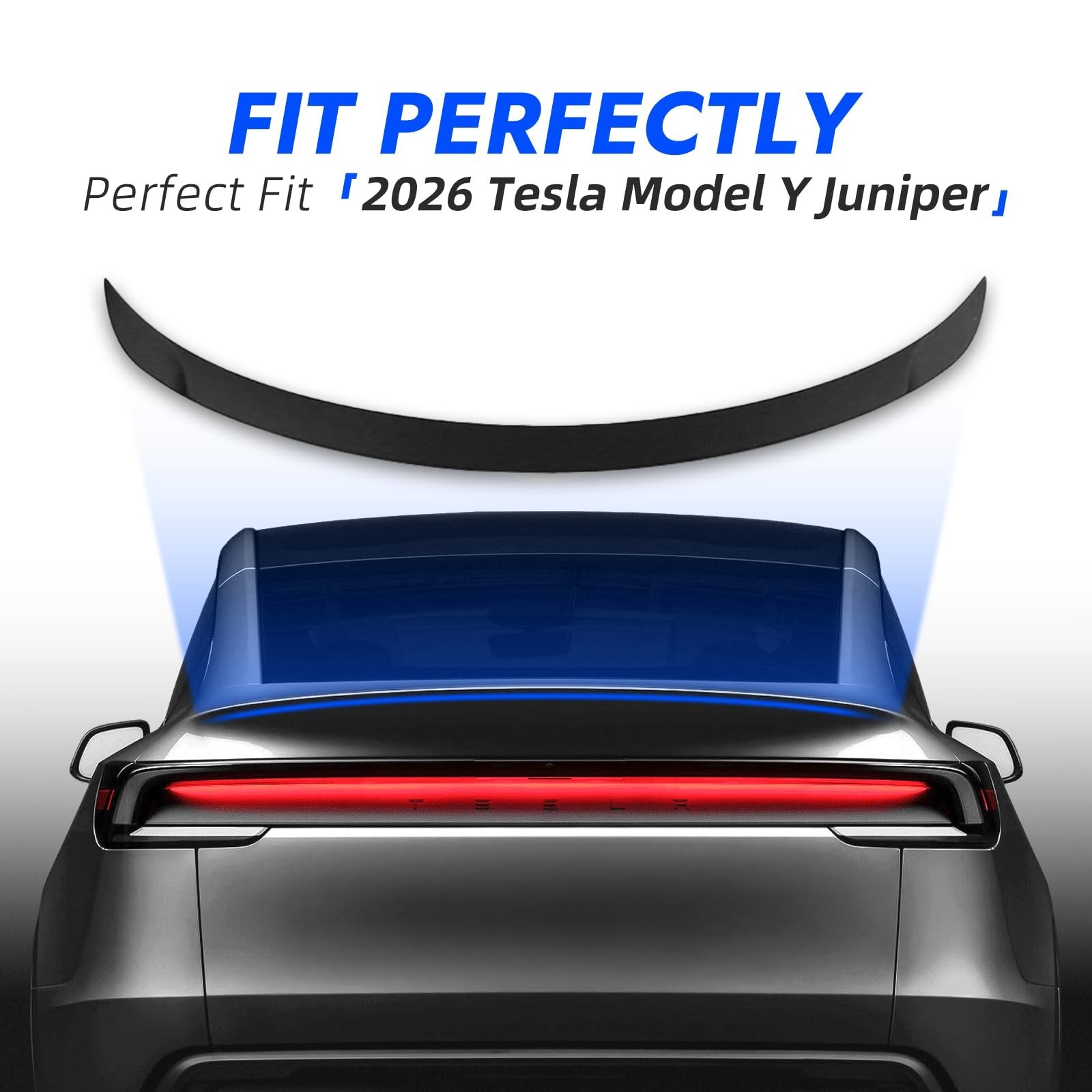 Spoiler for 2026 2025 Tesla Model Y Juniper ABS Material Rear Spoiler Wings R…