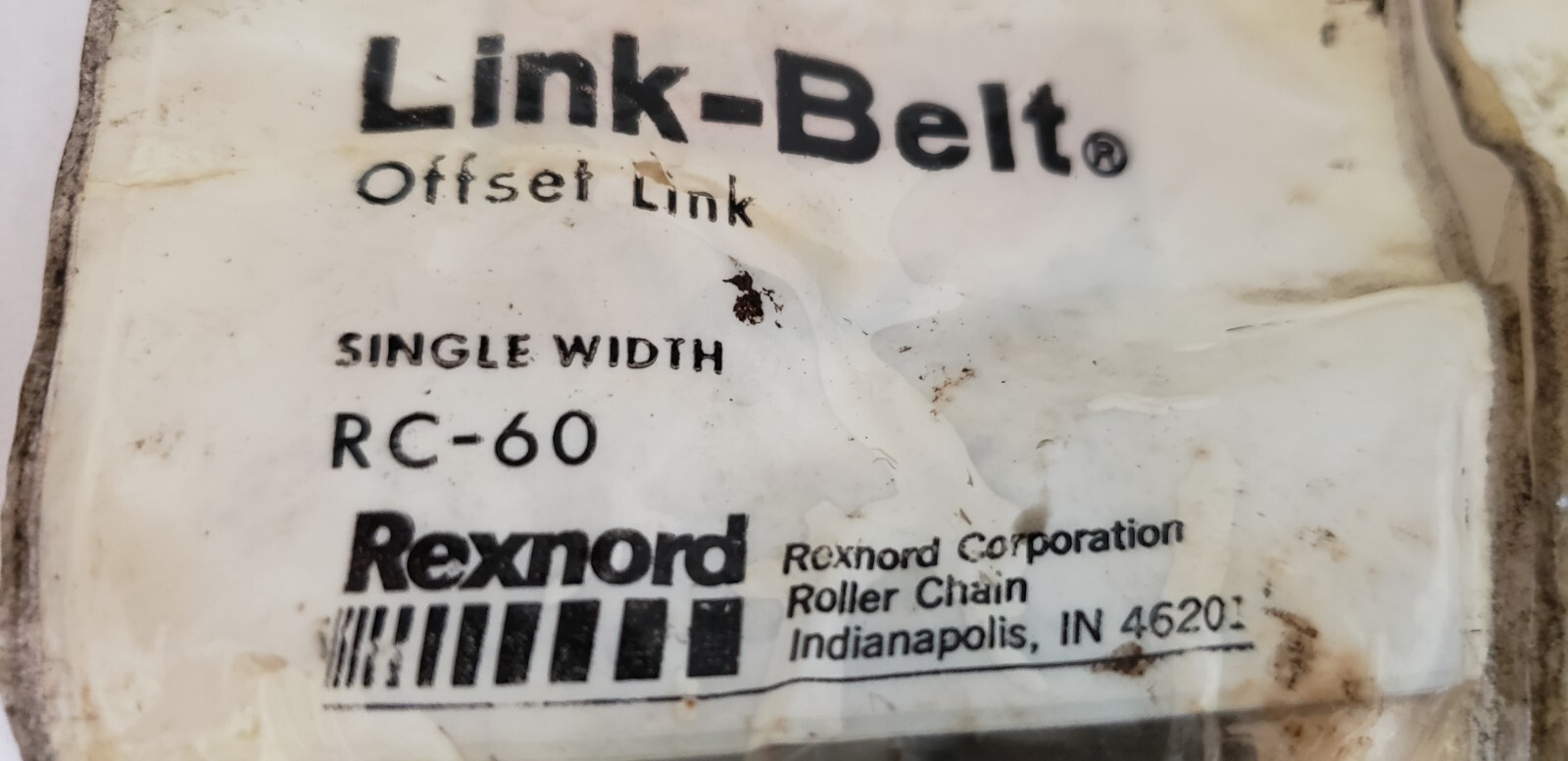 LINK BELT RC-60 CHAIN CONNECTING LINK (LOT OF 2) NIB