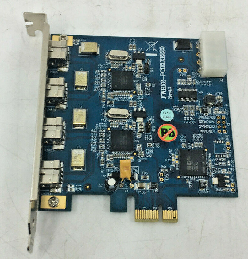 IOI Technology Corp FWBX2-PCIE1xE220 Rev 1.1.3 Dual Channel 4 Port IEEE1394-B