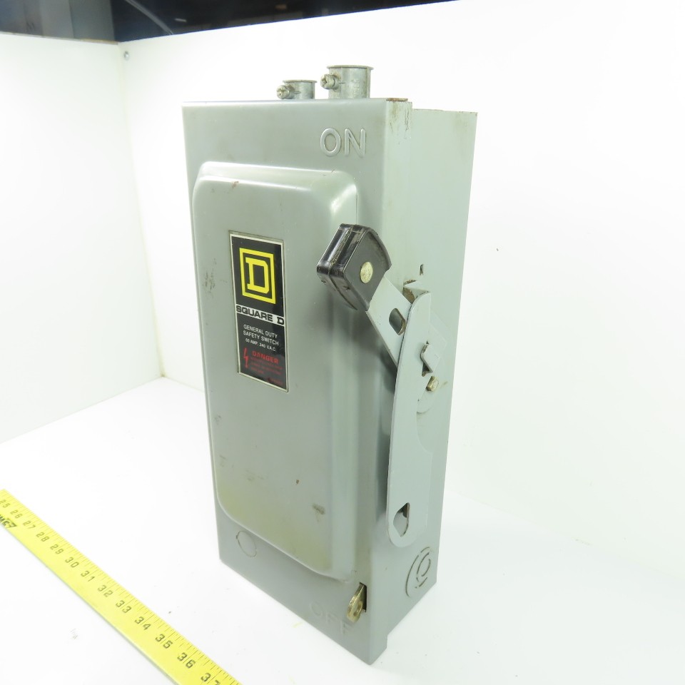 Square D D322N 60A 3-Pole Fusible Safety Disconnect Switch 240VAC