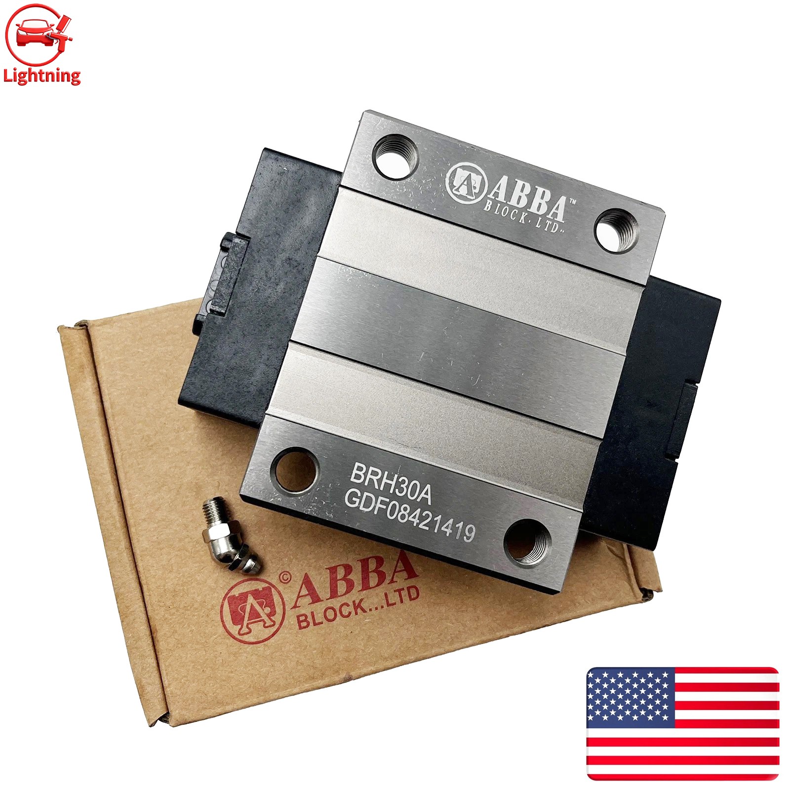 1PC Linear Guide Slider Replacement Suitable for ABBA BRH30A Rail Sliding Block