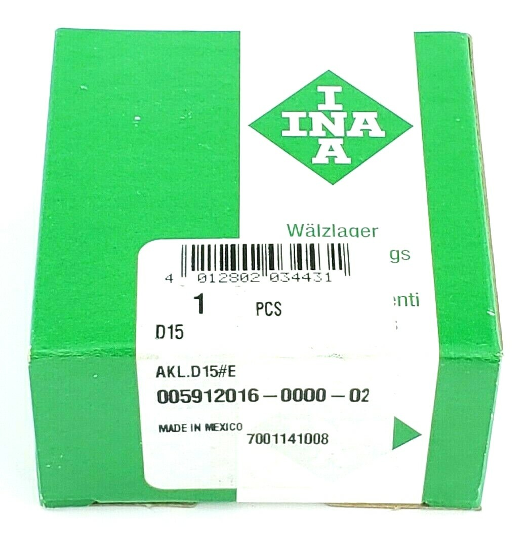 INA D15 Thrust Bearing 1-3/8″ ID, 2-15/16″ OD, 5/8″ Wide 005912016-0000-02, D-15