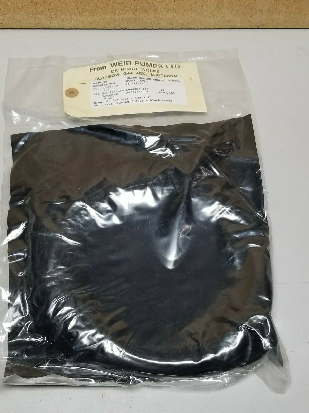 New Weir Pumps O’ring Oring Kit AB00259