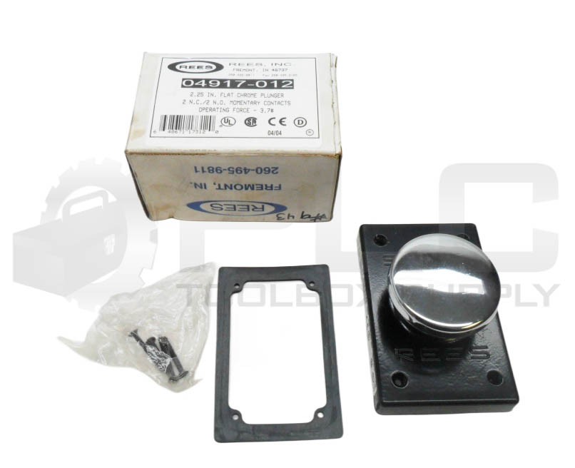 NEW REES 04917-012 PUSH BUTTON 2.25″ FLAT CHROME PLUNGER *READ*