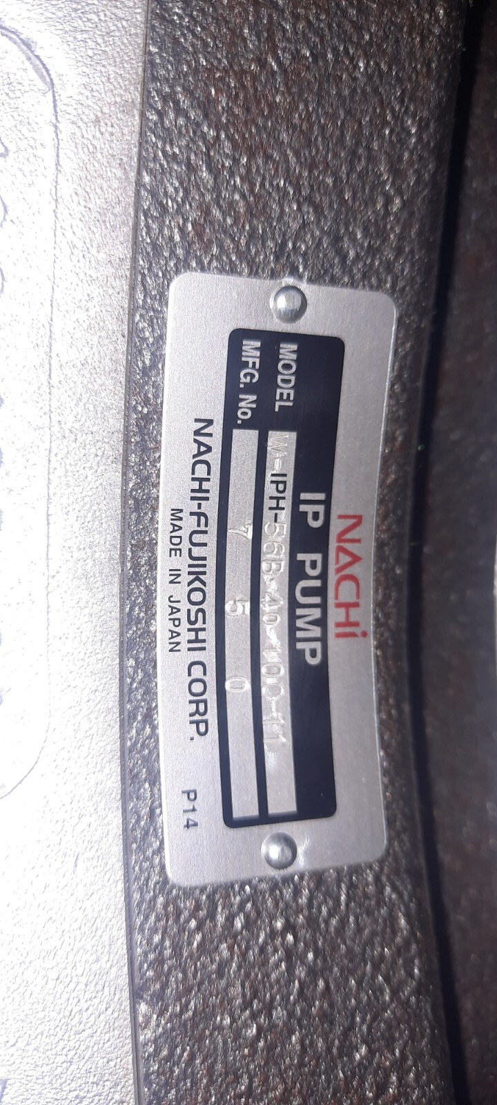 Nachi W-IPH-56B-40-100-11 Hydraulic Double Ip