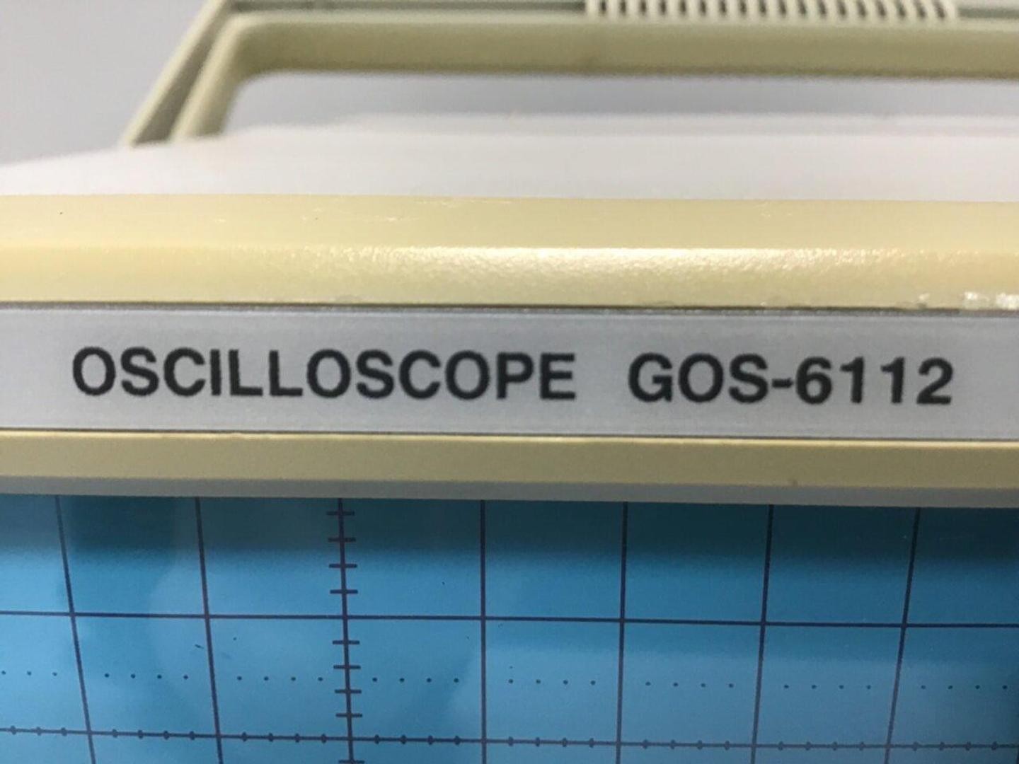 GW INSTEK Oscilloscope GOS-6112 Used #119526
