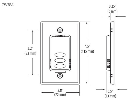 Veris Industries TEH00 Temperature Sensor Wall Mount 10K T3 Thermistor