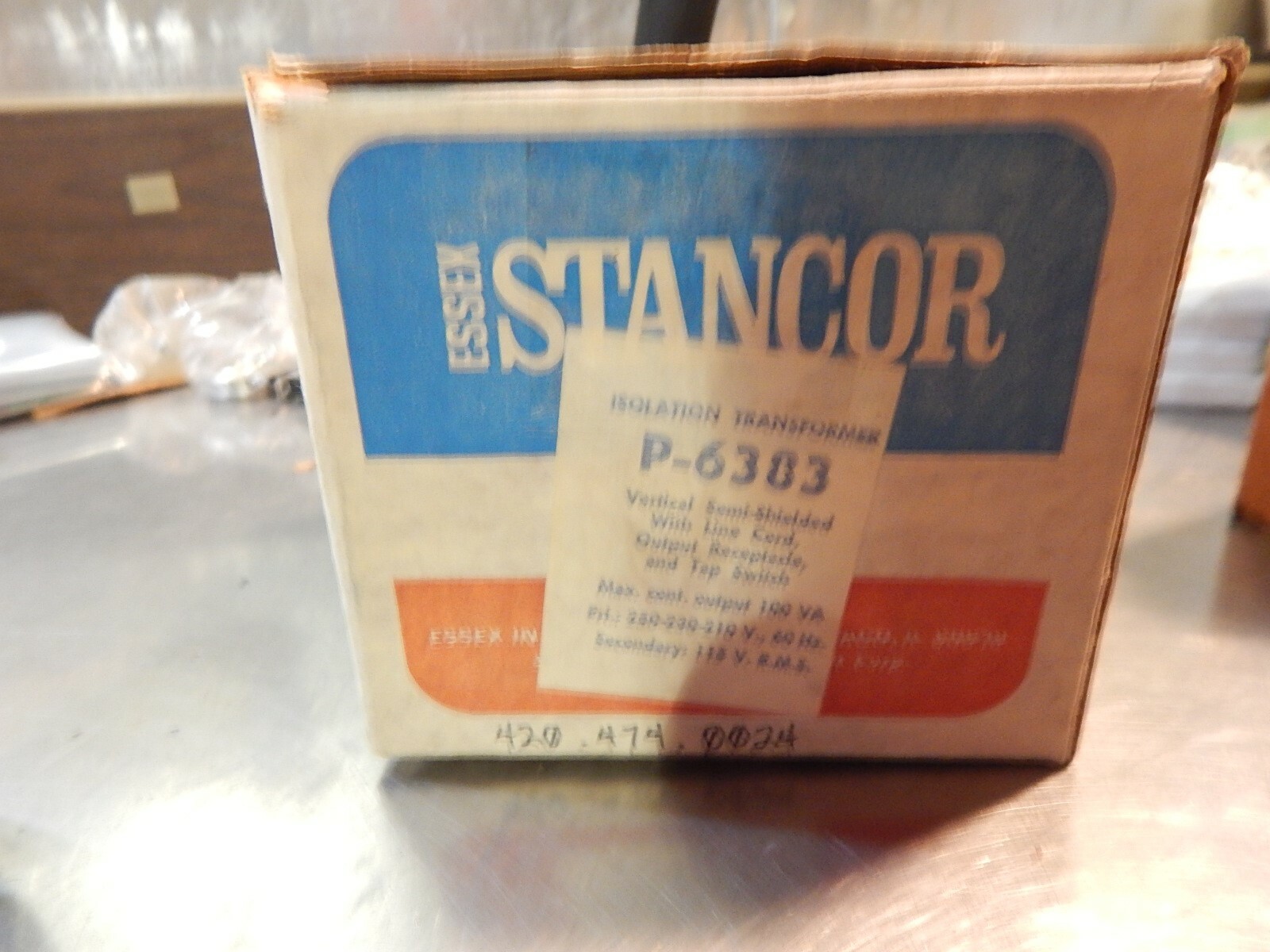 NEW Stancor P-6383 Isolation Transformer 250-230-210U 60Hz 115URMS