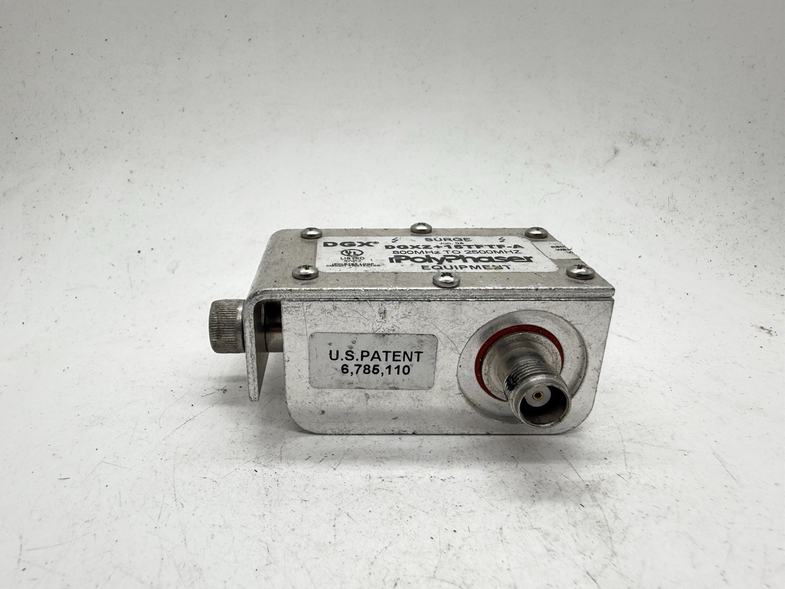 PolyPhaser DGXZ+15TTF-A RF Surge Protector 800-2500MHz N-Female Lightning Arrest
