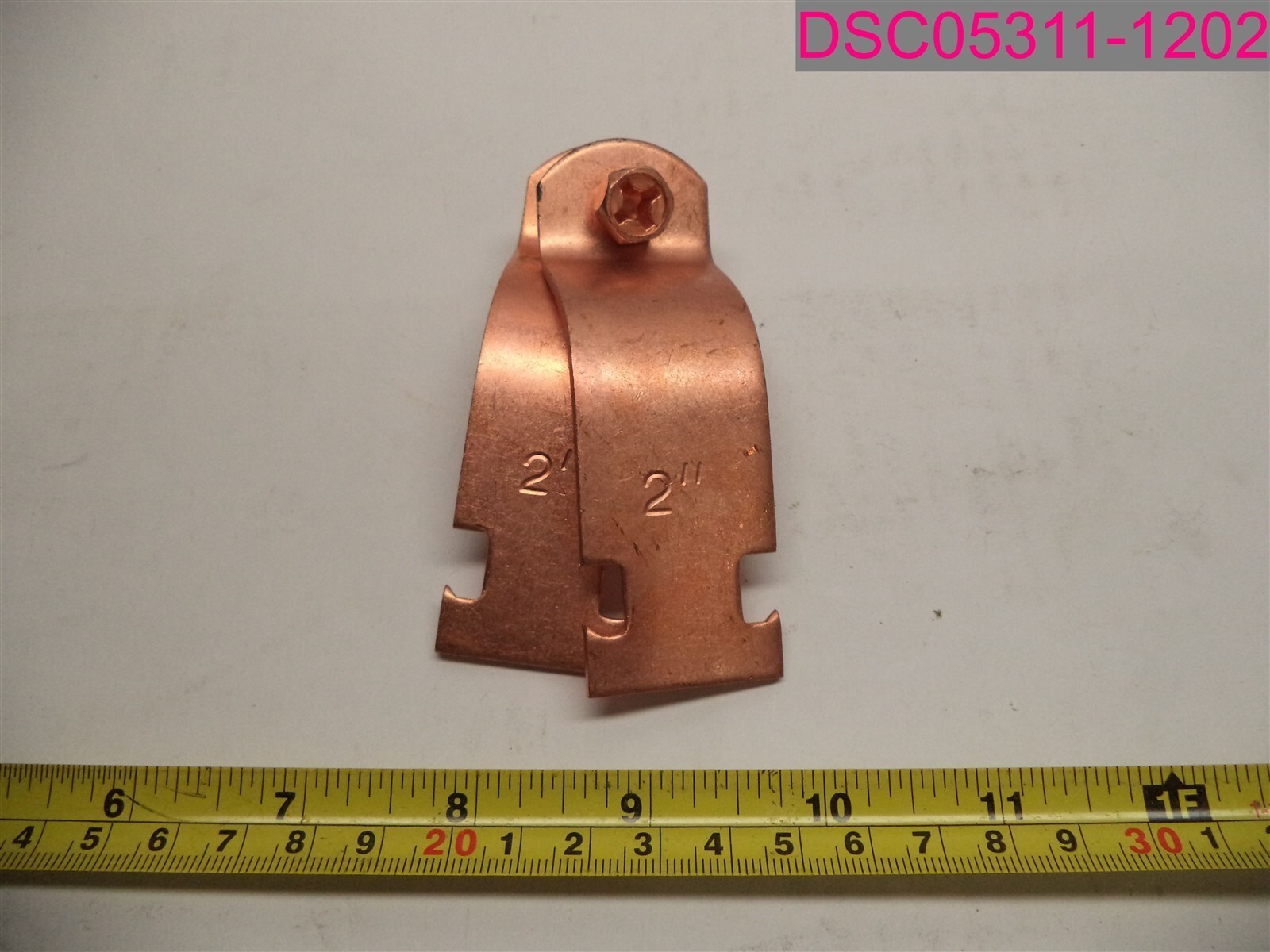 QTY=10; 2″ Unistrut Clamps, Steel (Copper Color)