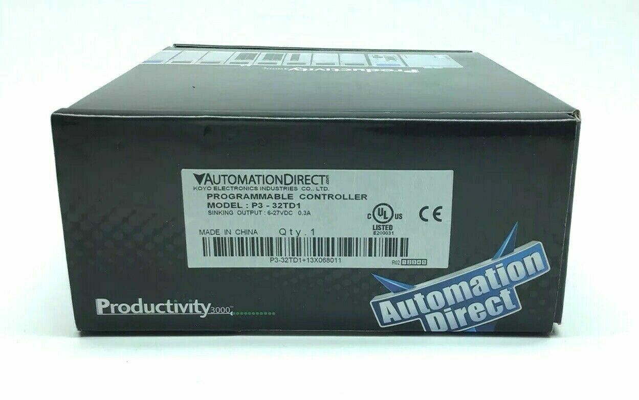 NEW AUTOMATION DIRECT P3-32TD1 SINKING OUTPUT 6-27 VDC *SEALED* PRODUCTIVITY3000