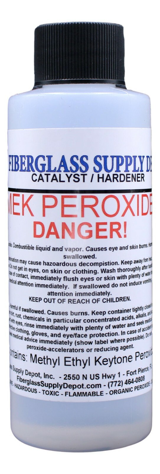 MEK Peroxide Catalyst (MEKP Hardener) – 4oz, Clear