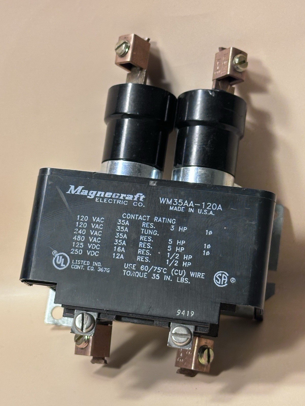 Magnecraft WM35AA-120A Relay