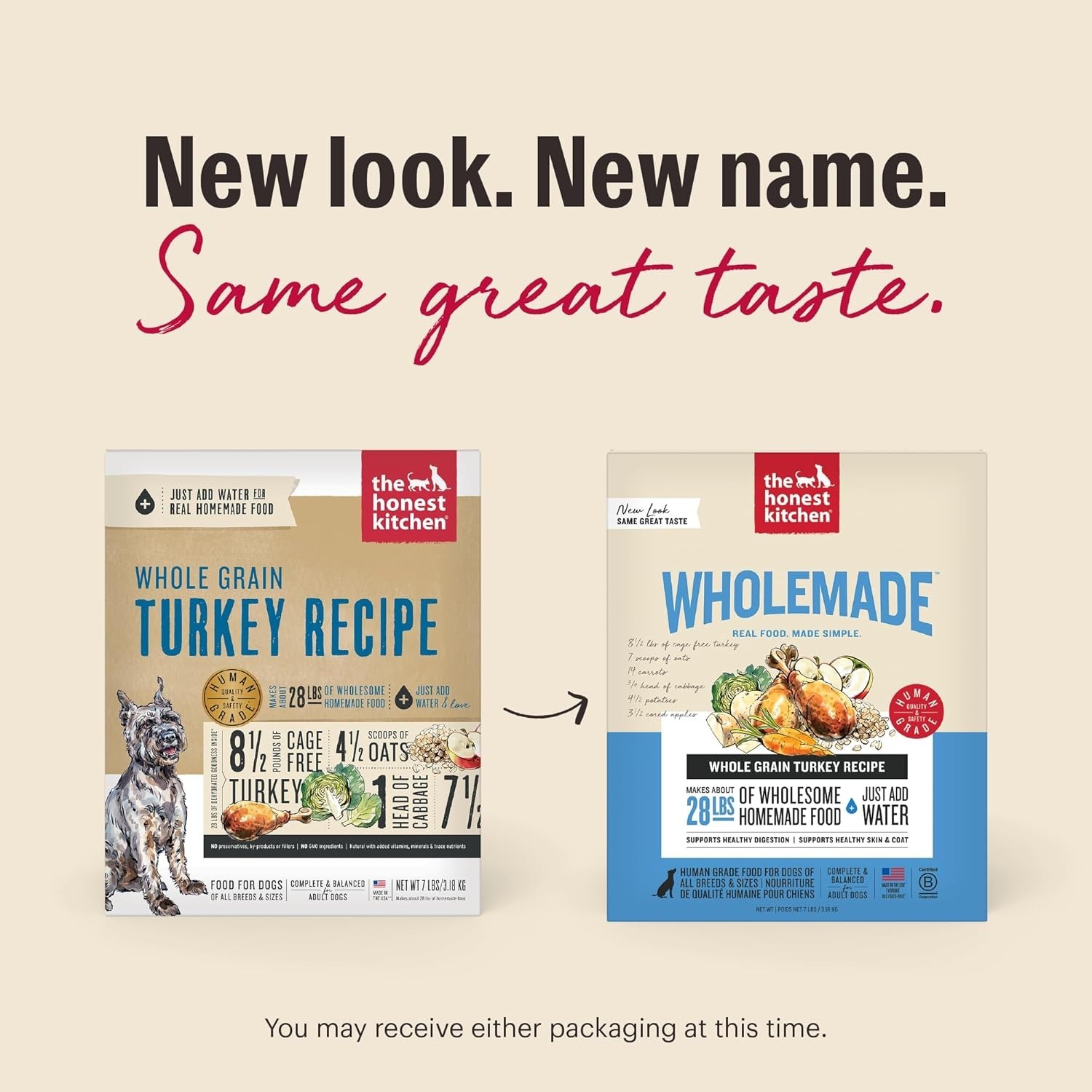 The Honest Kitchen Wholemade Whole Grain Adult Dehydrated Dog Food – Turkey