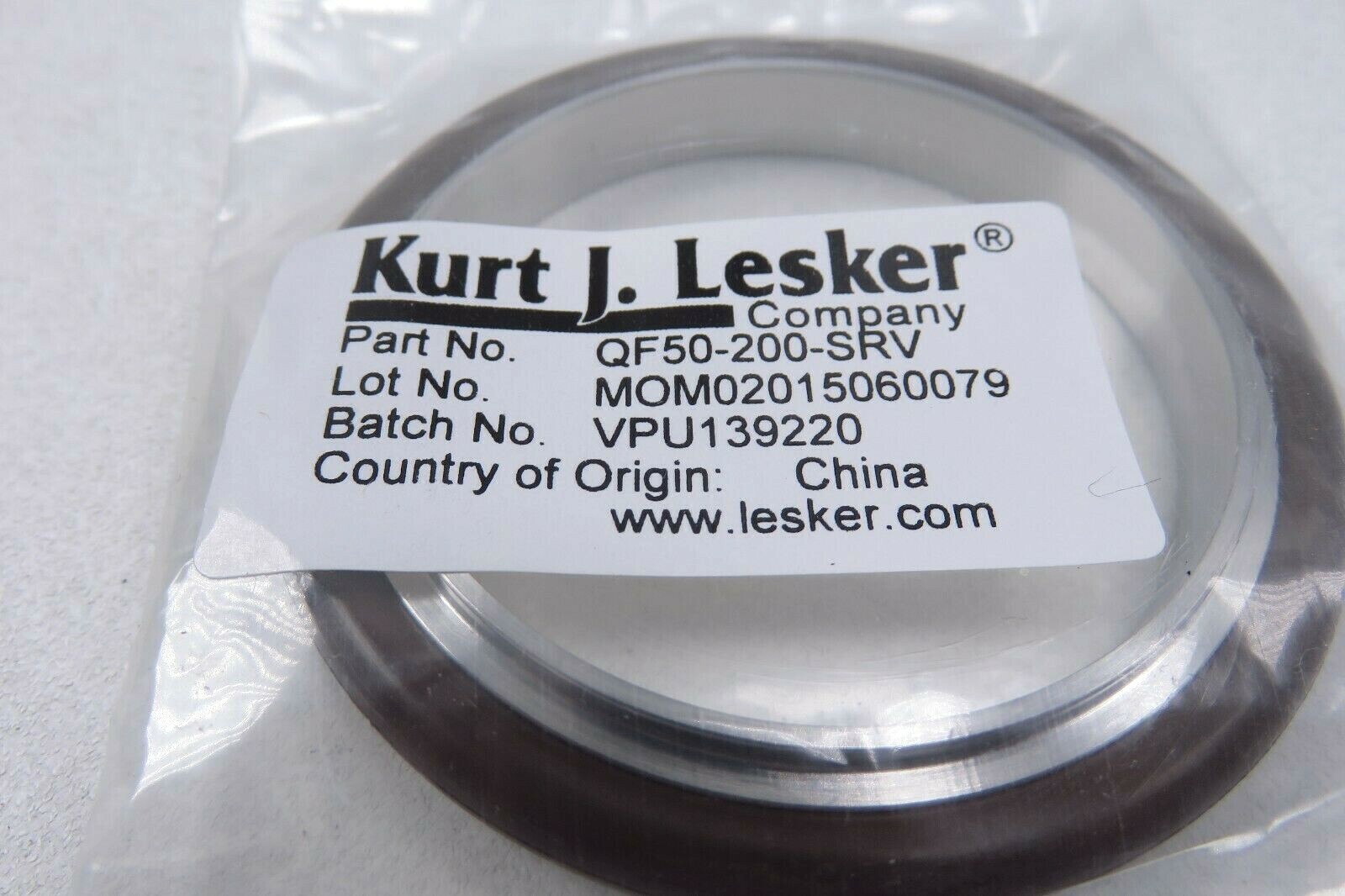 Lot of 2 Kurt J Lesker QF50-200-SRV Centering Ring (New)