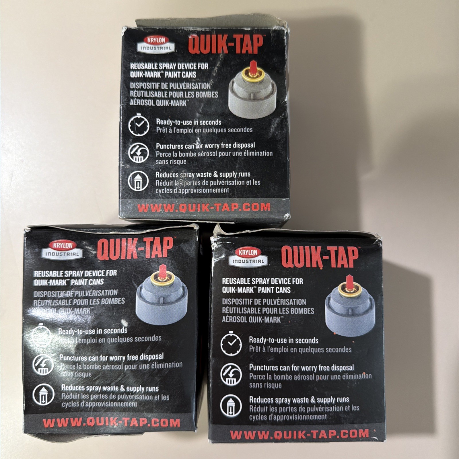 3 Krylon Industrial QT1000000 Marking Tap, Steel/Plastic, 3″ New/ Box Damage