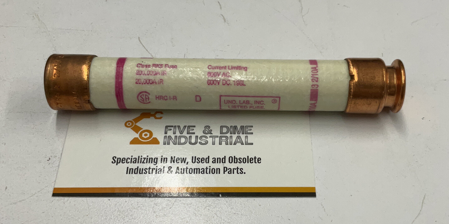 Gould Shawmut Lot of 5 TRS3-2/10R Dual Element Fuses 3-2/10 Amp RK5