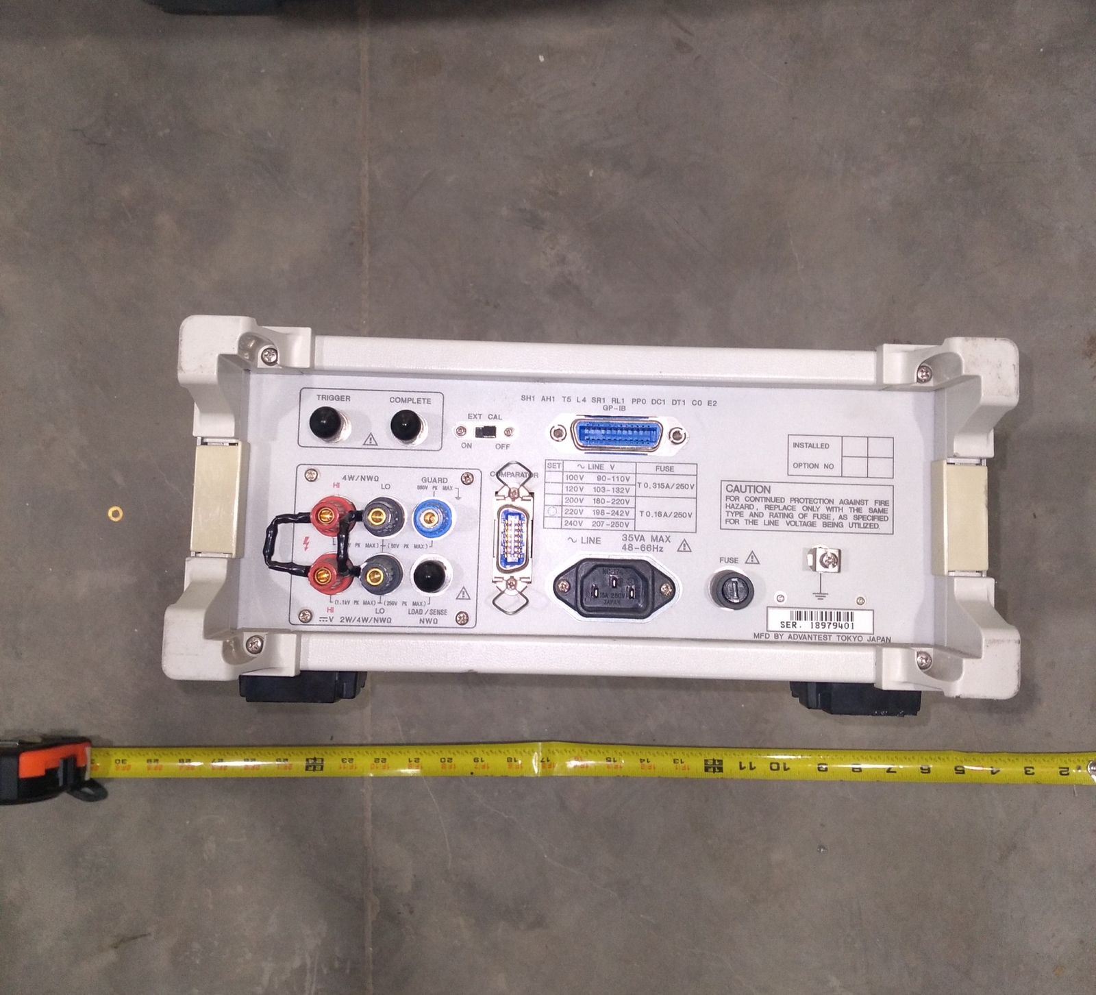ADVAANTEST R6871E-OHM DIGITAL MULTIMETER