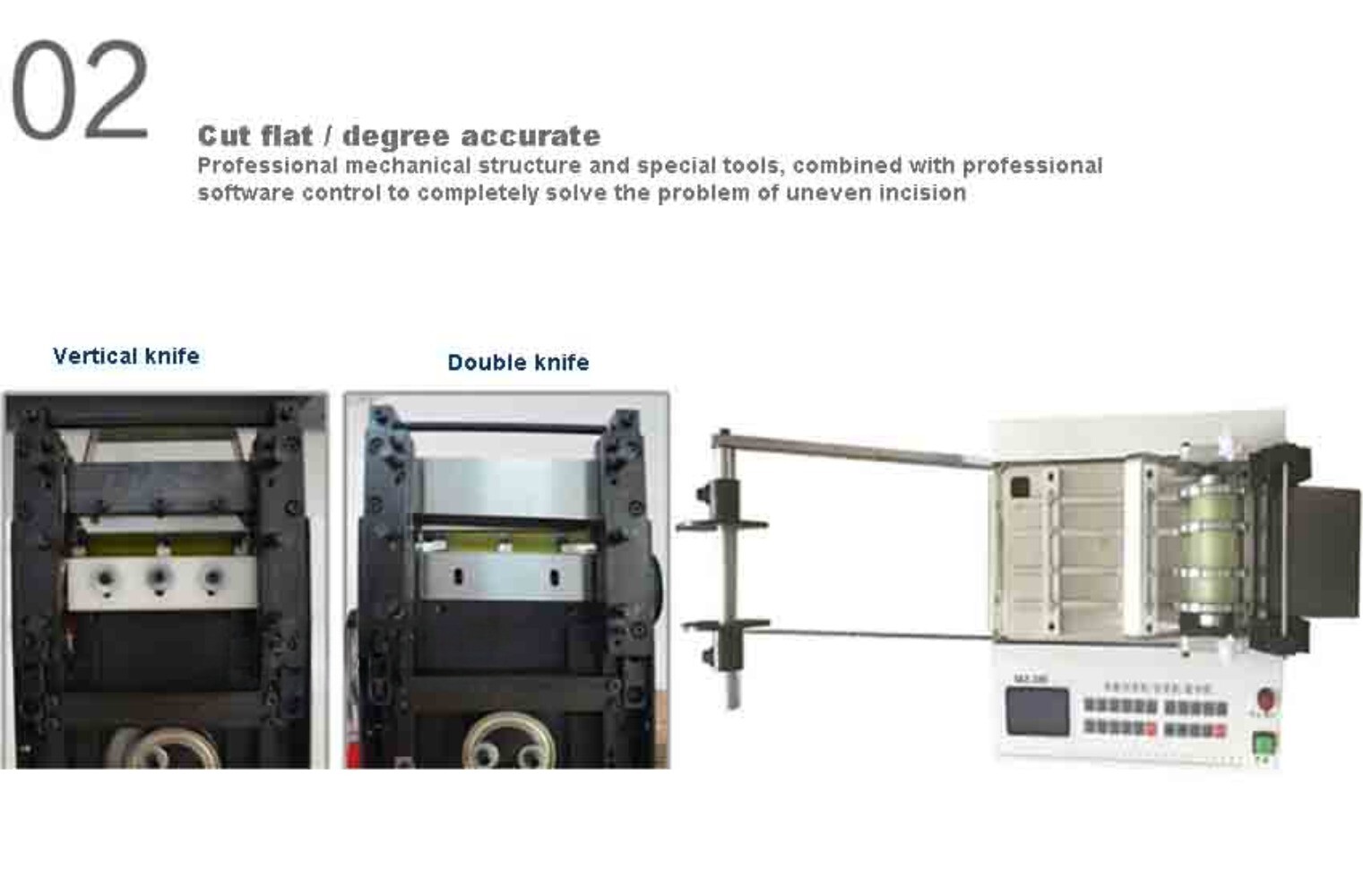 MZ-100AC Automatic Upper and Lower Blade Computerized Tape Cutting Machine