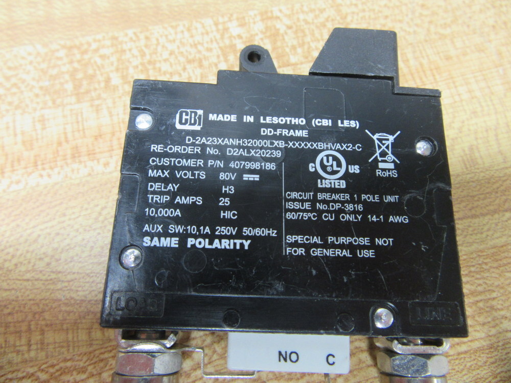Airpax CELHPK111-1REC4-32538-1 Sensta Circuit Breaker 250A