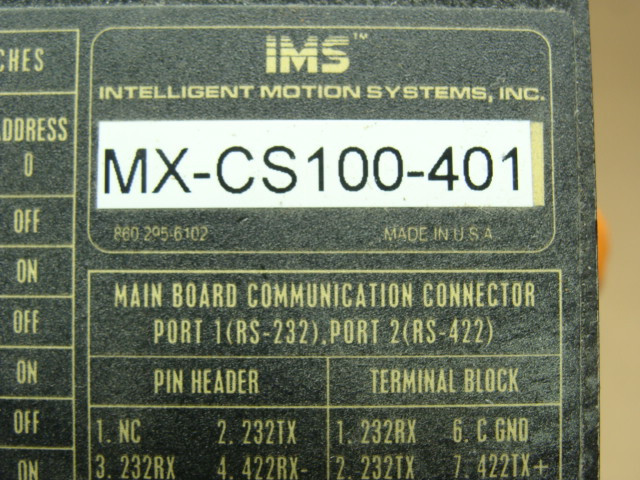 IMS MOTOR DRIVER CONTROLLER MX-CS100-401 MICRO LYNX 4