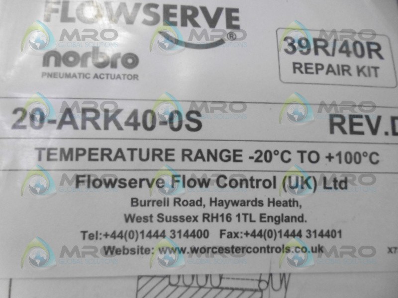 FLOWSERVE 20-ARK40-0S REV D REPAIR KIT NSMP