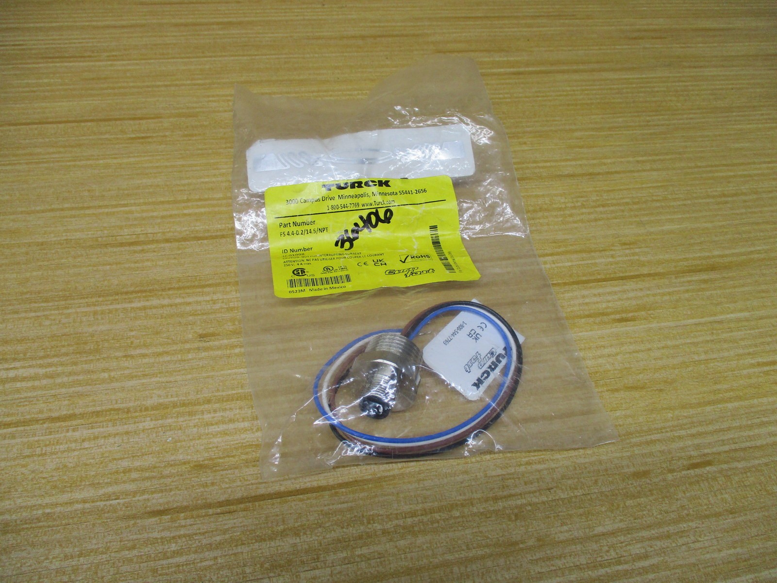 Turck FS 4.4-0.2/14.5/NPT Single Ended Receptacle U-01098