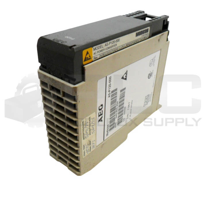 LOT OF 3 AEG MODICON AS-P120-000 POWER SUPPLY 115-230VAC 1.0A 042403424