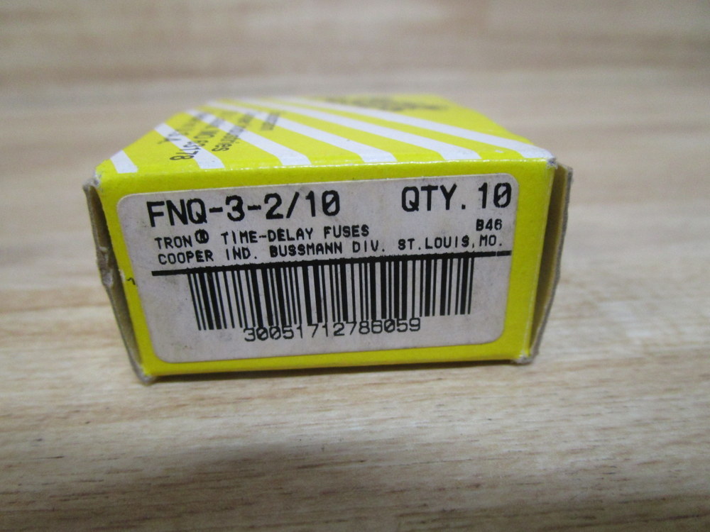 Buss FNQ-3-2/10 Bussmann Fuse Cross Ref 4XC53 (Pack of 30)