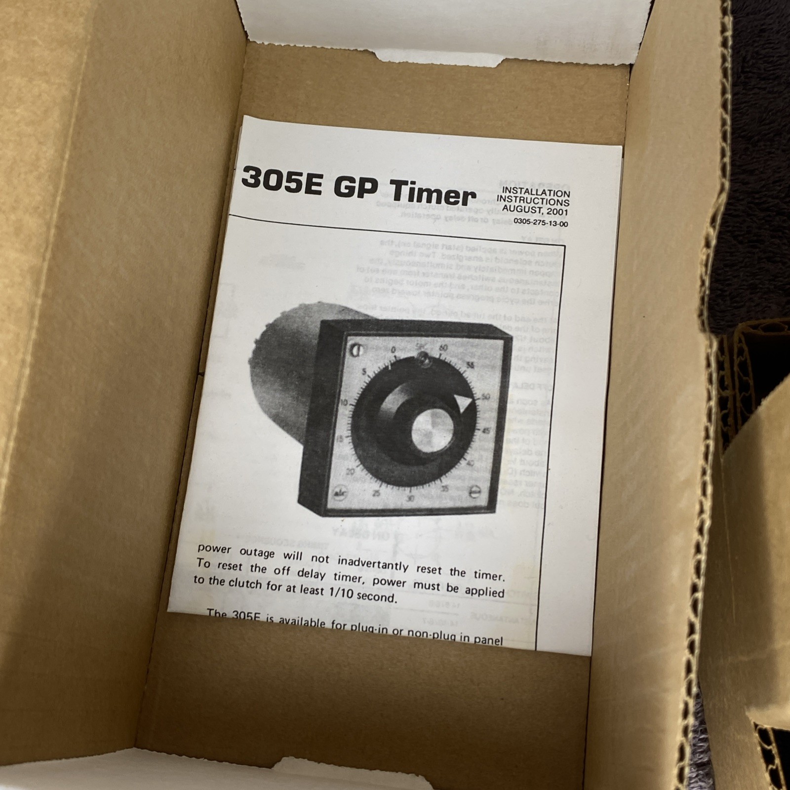 ATC 3-0305E011A10PX Reset Timer New Old Stock New In Box