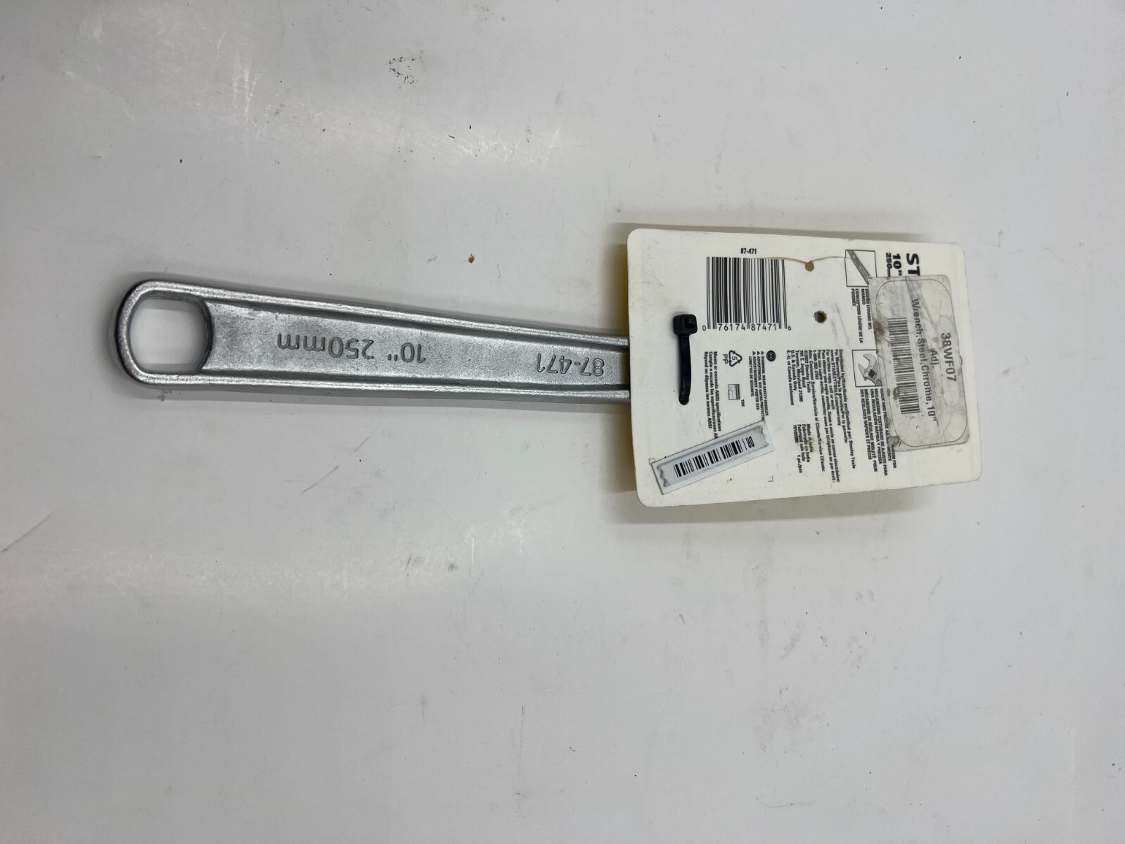 Stanley Tool 87-471 Chrome Plated Adjustable Wrench 10 inch Forged alloy steel