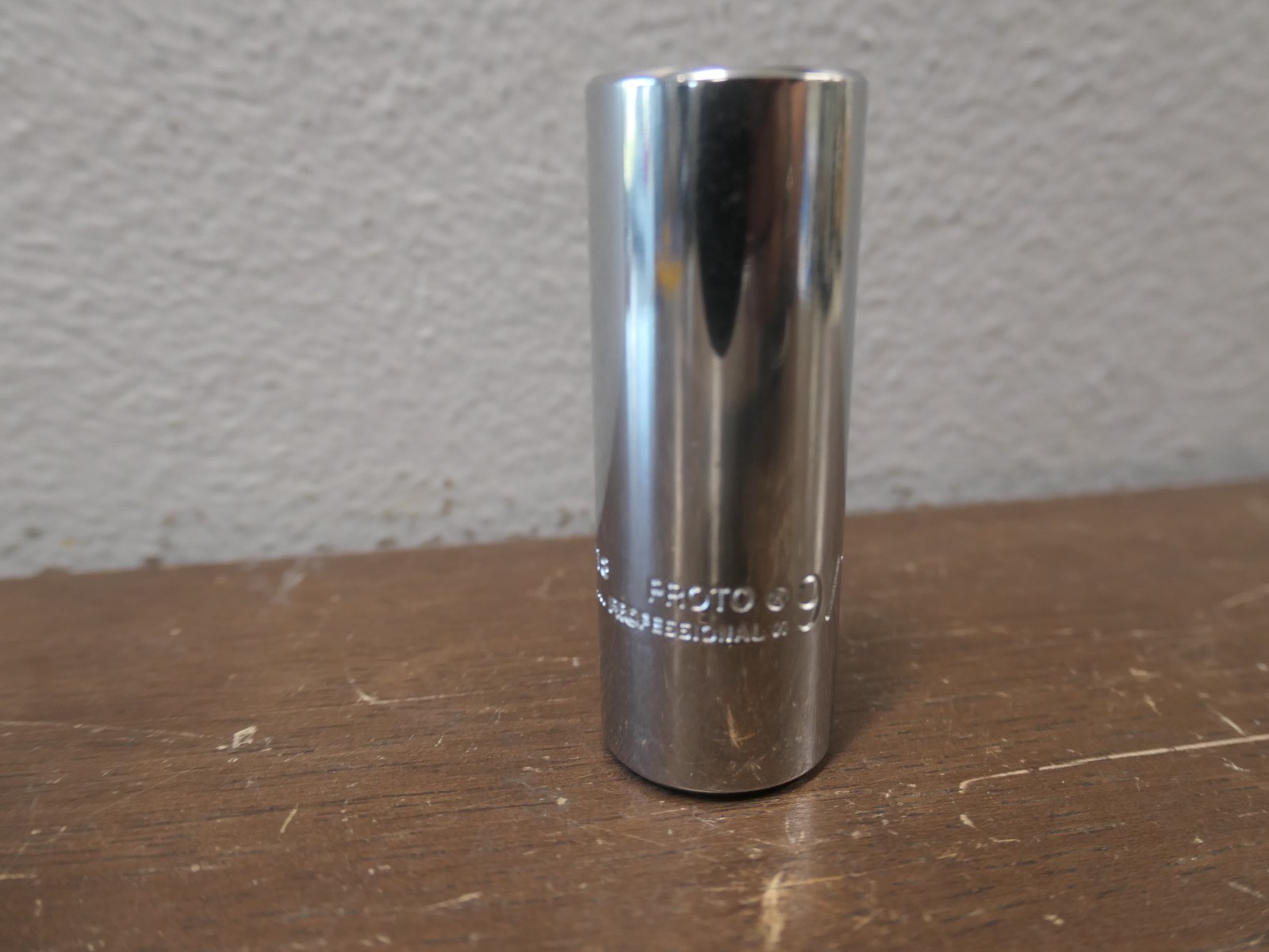 Proto 5018 9/16in Deep Socket 3/8in Drive 6 Point Chrome SAE Tool