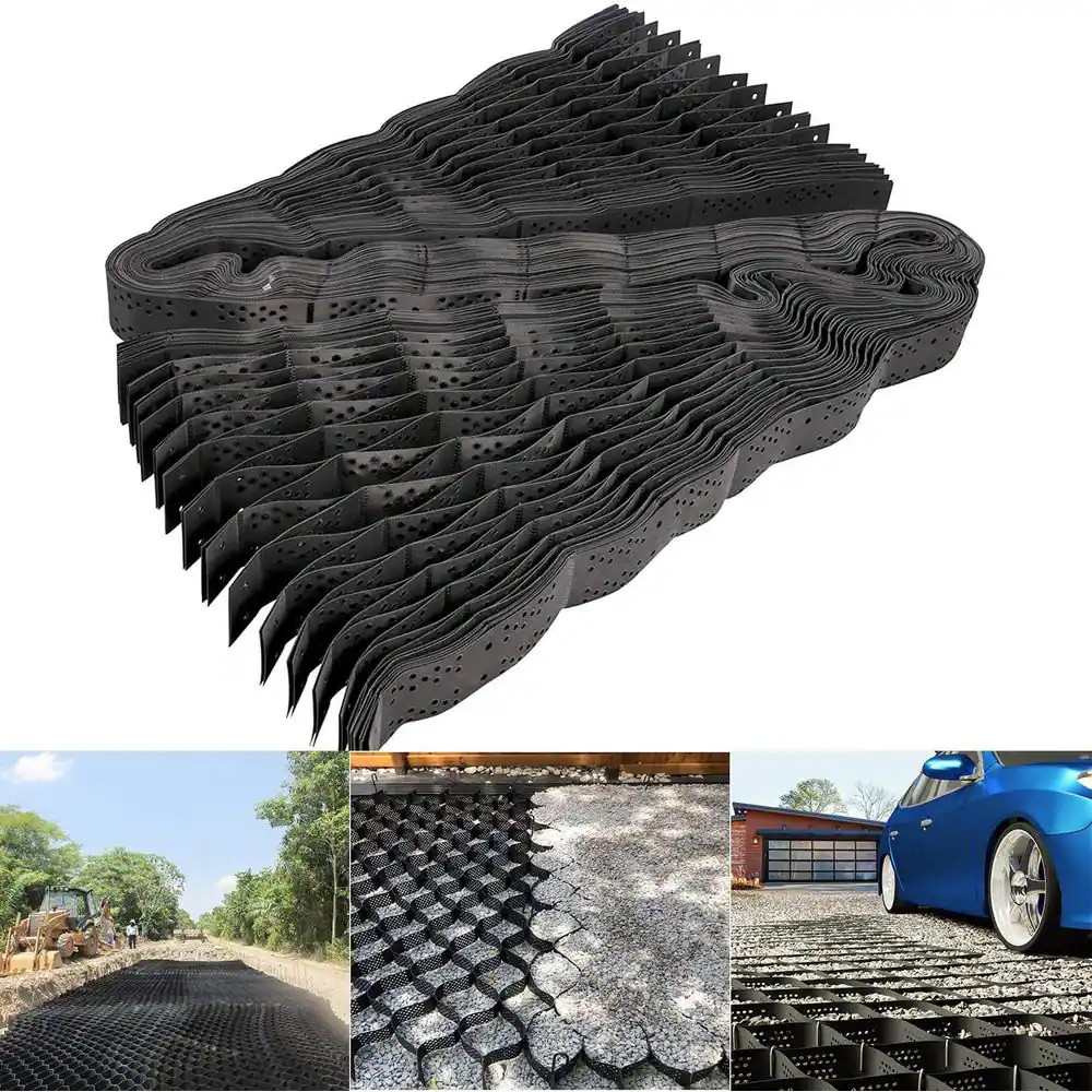 10 Ft. X 16.5Ft. X 2 In. Plastic Ground Geo Grid Erosion Control Geocell for Gen