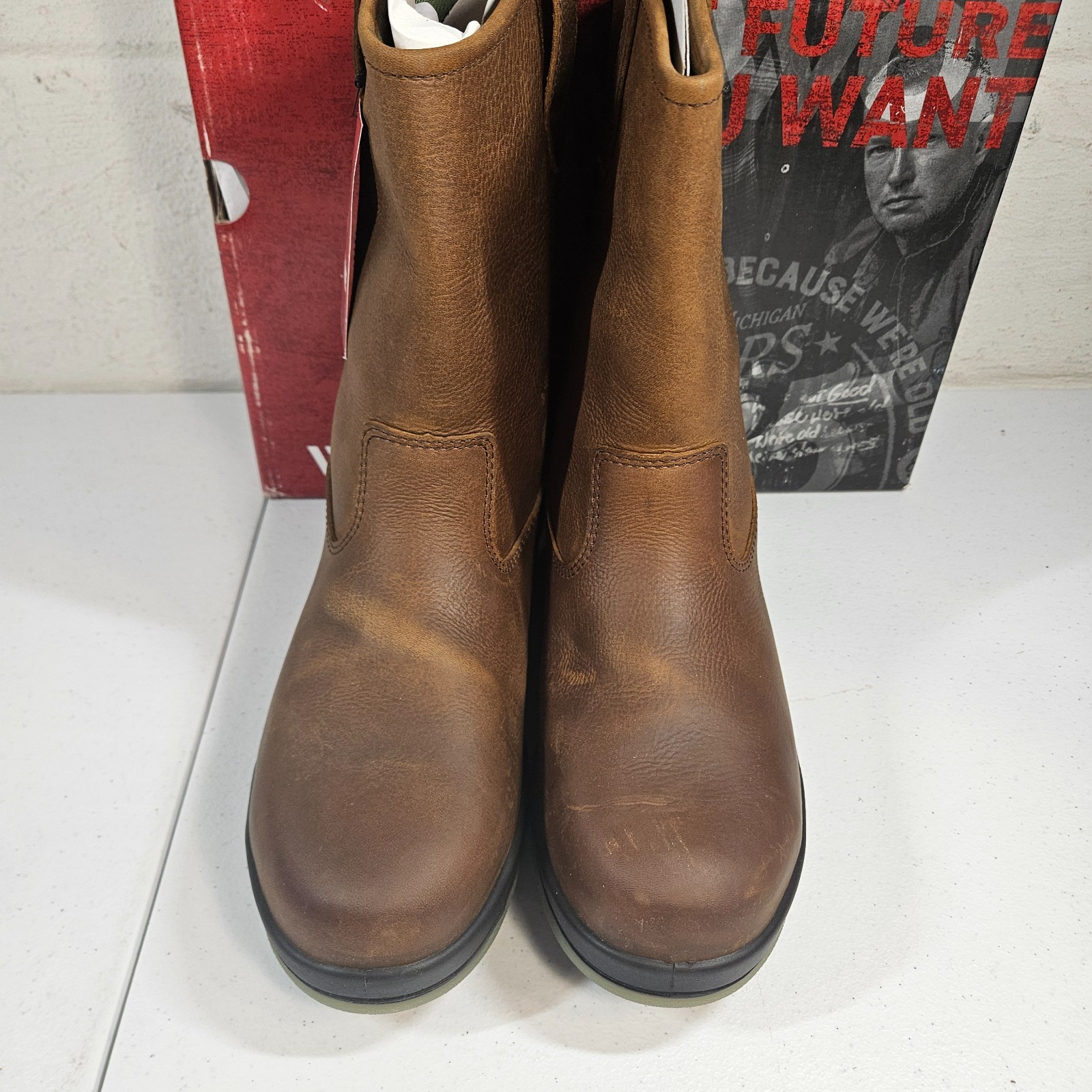 Wolverine Men’s Steel Toe W03258 DuraShocks Wellington Stone 8.5 M New