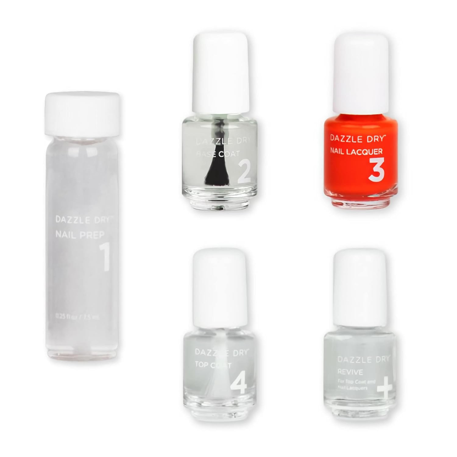Dazzle Dry Mini Kit 4 Step System – Red Hot Chili, a Bright and Orangey Red. Ful