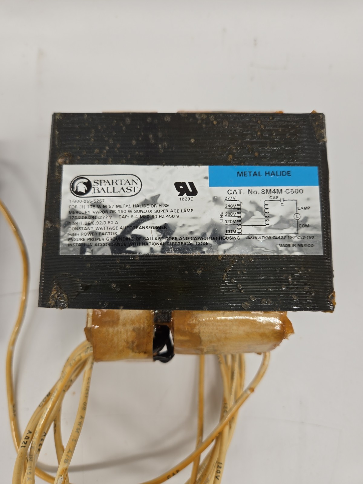 CEW Spartan Ballast 8M4M-C500-K 175 Watts MH M-57 H-39 MV 120-277V