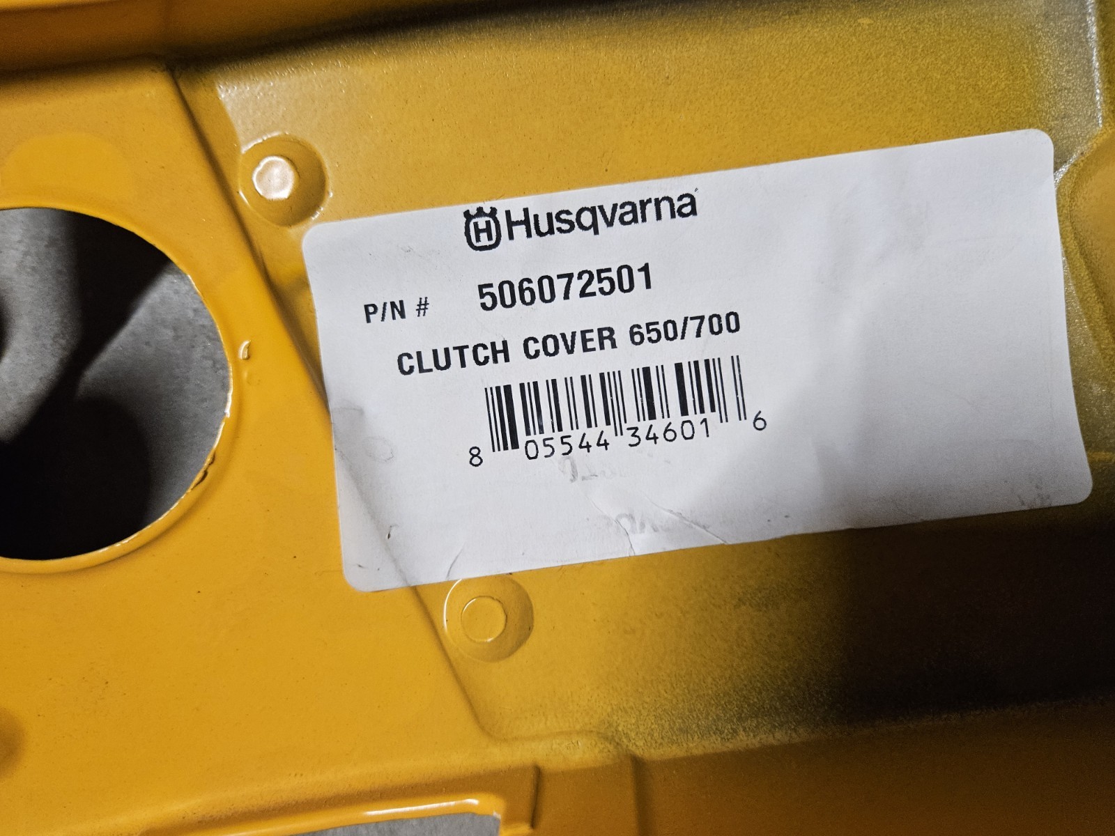 NEW HUSQVARNA 506072501 CLUTCH COVER K650 – K700 ACTIVE