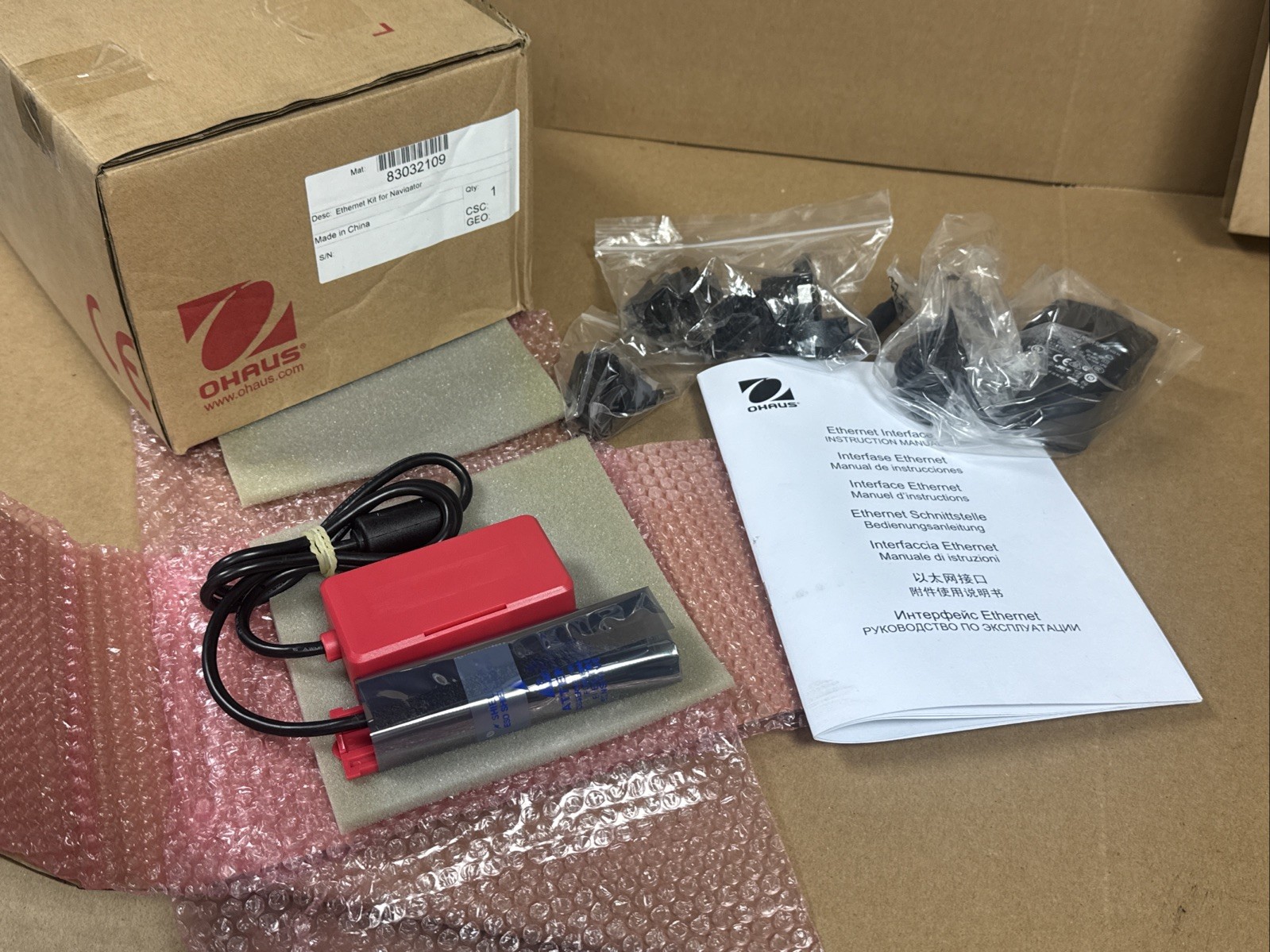 NEW OHAUS 83032109 Ethernet Interface Kit For Navigator Series Scales FAST SHIP