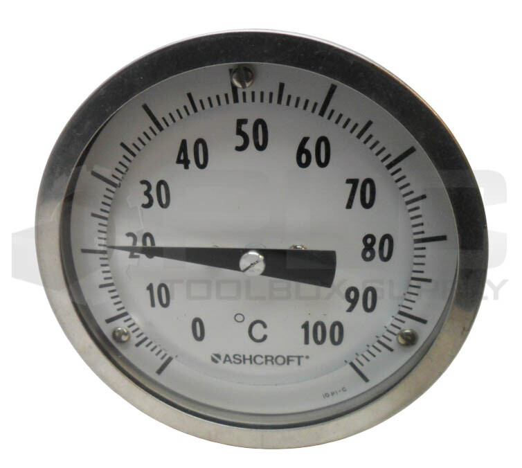 NEW ASHCROFT 10PI-C TEMPERATURE GAUGE 0-100DEG C
