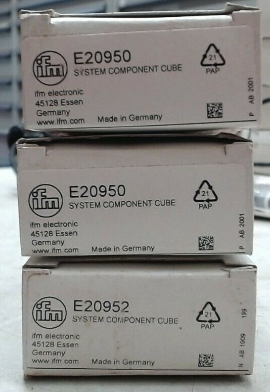 LOT/3 EFECTOR IFM ELECTRONICS E20950 SYSTEM COMPONENT CUBE *FREE SHIPPING*
